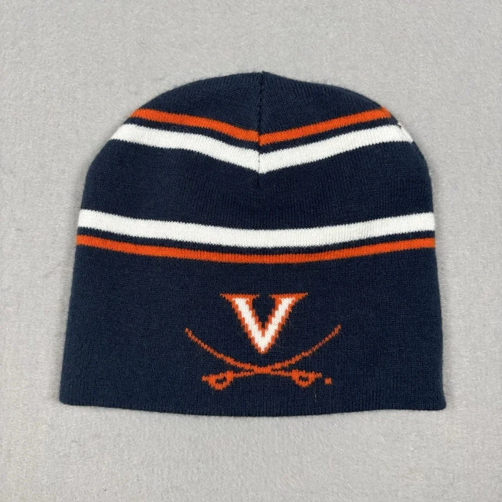 Virginia Cavaliers Beanie Hat Striped‎ UVA Unisex OSFM University of Virginia